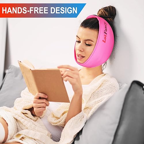 Miniatura 6 de LotFancy Envoltura de hielo facial, juego de 2, 8 paquetes de frío caliente y 2 fundas