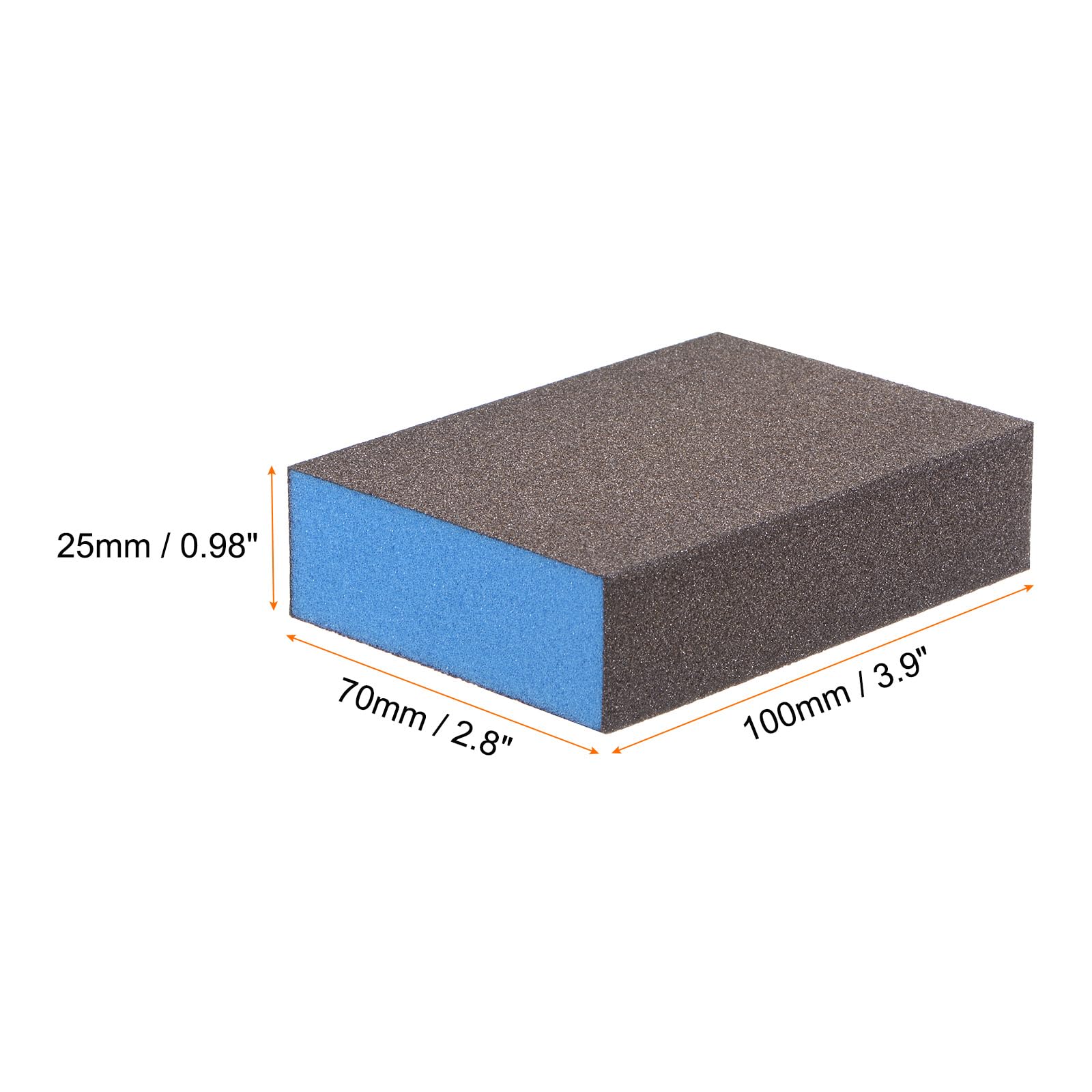 Blocchi di levigatura, 4 pezzi di spugne abrasive, grana 400, blocco abrasivo 100x70x25 mm(150Grits)