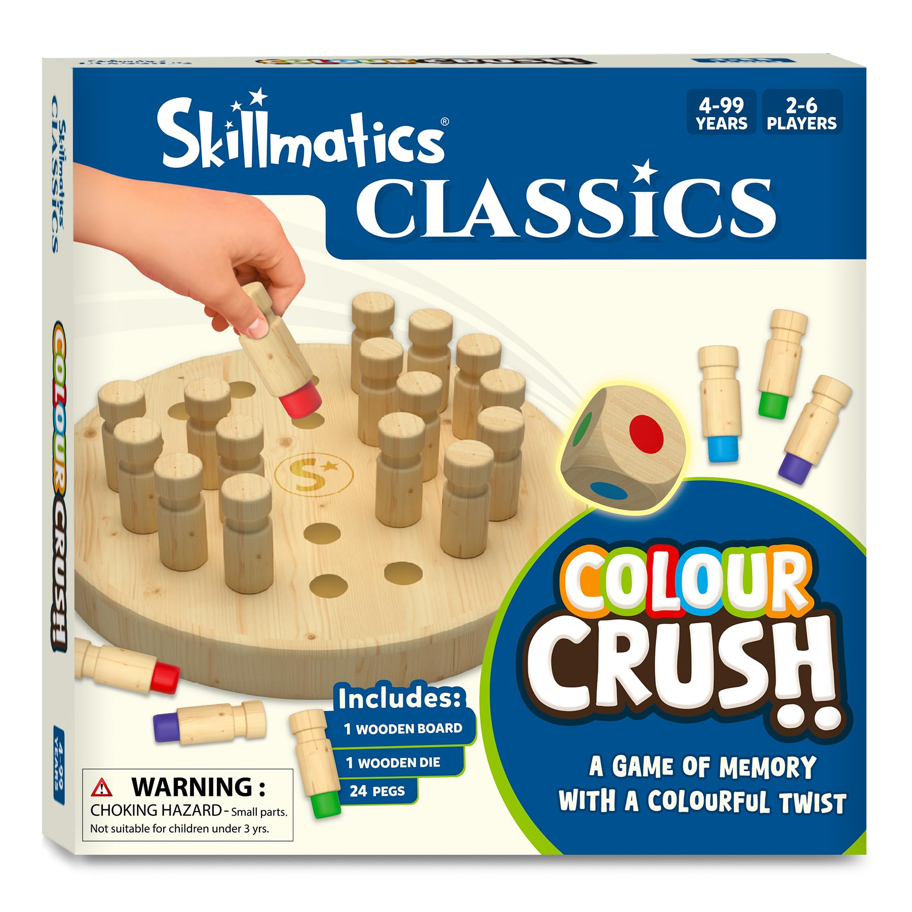 Skillmatics Colour Crush - Thrilling Memory Challenge, Fast-Paced Board & Travel Game, Perfect for Family Game Night, Brain Teasers, Wooden Toys, Great Gift for Kids, Teens & Adults, Ages 4 & Up - Image 8 thumbnail