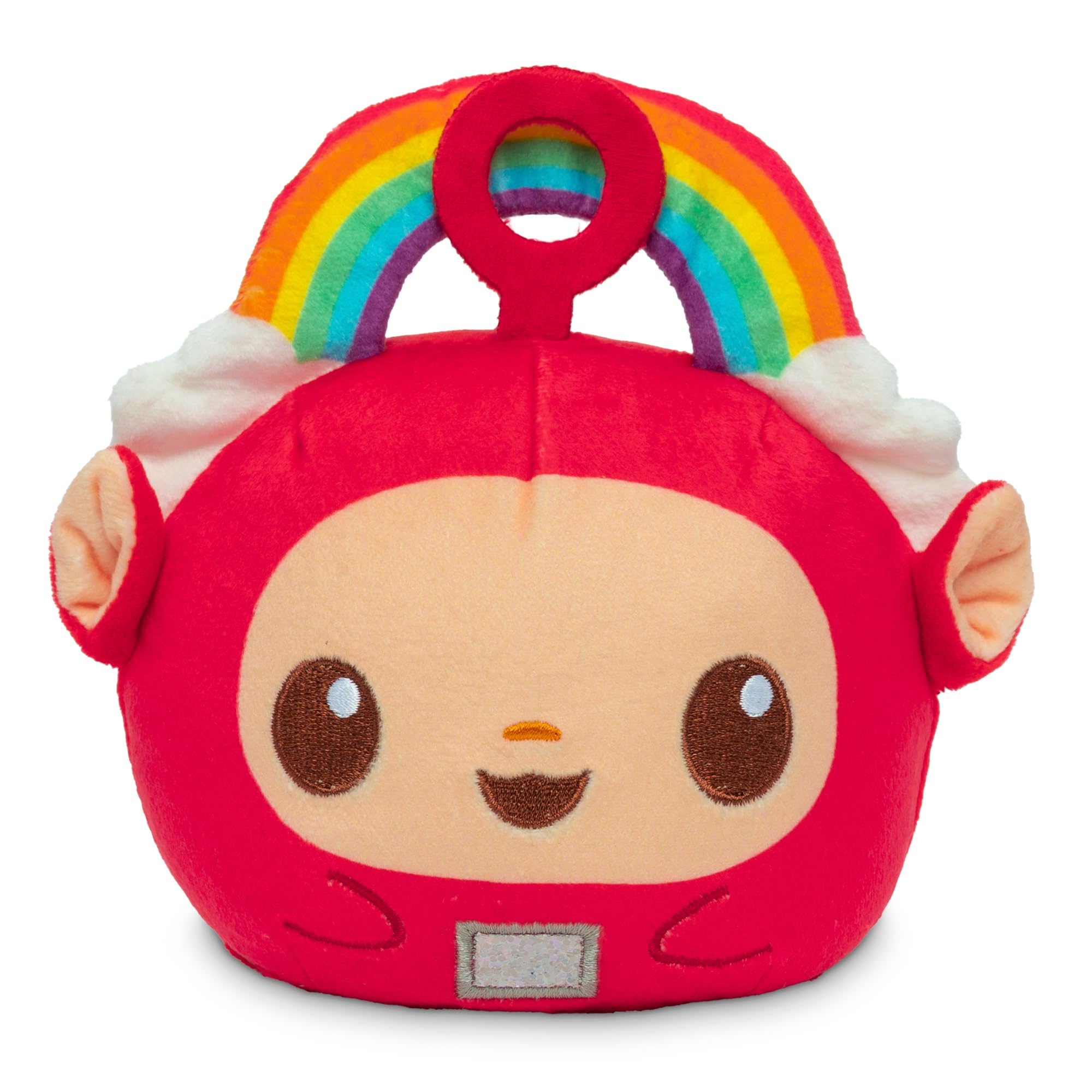 TeeTurtle Reversible Teletubbies Po 4-Inch Two-Sided Flip Plush Toy with Embroidered Details - Cute Mini Collectible Plush for Kids, Teens, and Adults