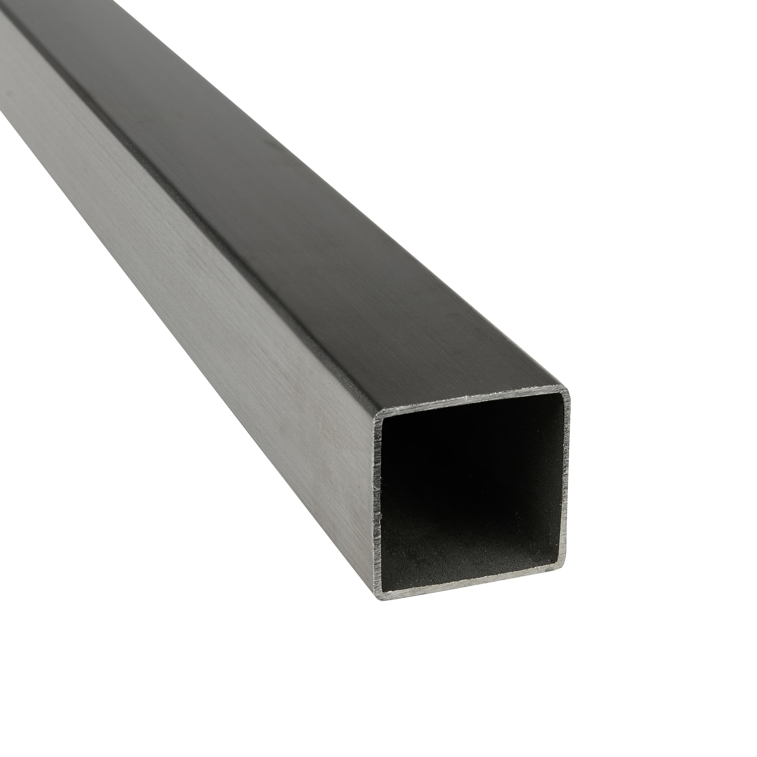 Tubo quadrato acciaio inox V2A rettificato 50 x 50 x 2 mm x 1000 mm