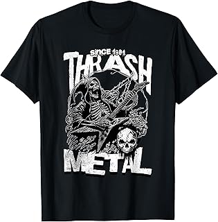 Thrash Metal Grim Reaper 80s Metal Concert Festival Band T-Shirt