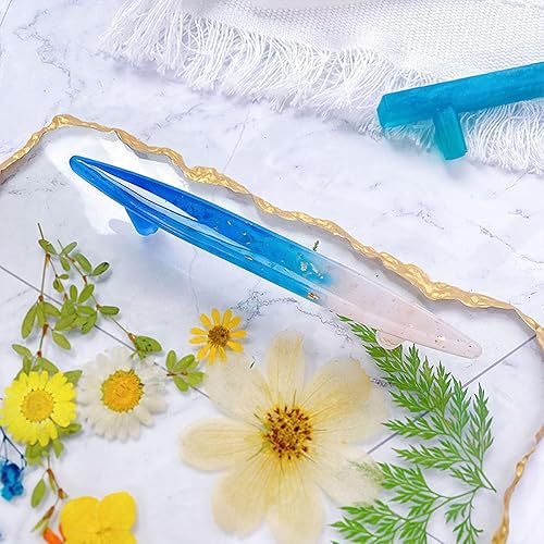 Miniatura 3 de Molde de fundición de resina con mango de cristal, mango de bandeja antiadherente, moldes de resina epoxi para mango de bandeja de bricolaje, moldes