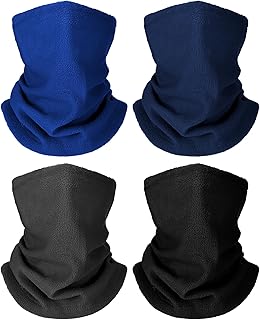 4 Calentadores de Cuello de Invierno para Niños Bragas de Cabeza de Vellón