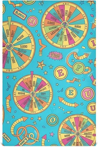 GAIREG Colorful Retro Blue Towels Kitchen Sets, 28x18 Inches Absorbent Printed Hand Towels