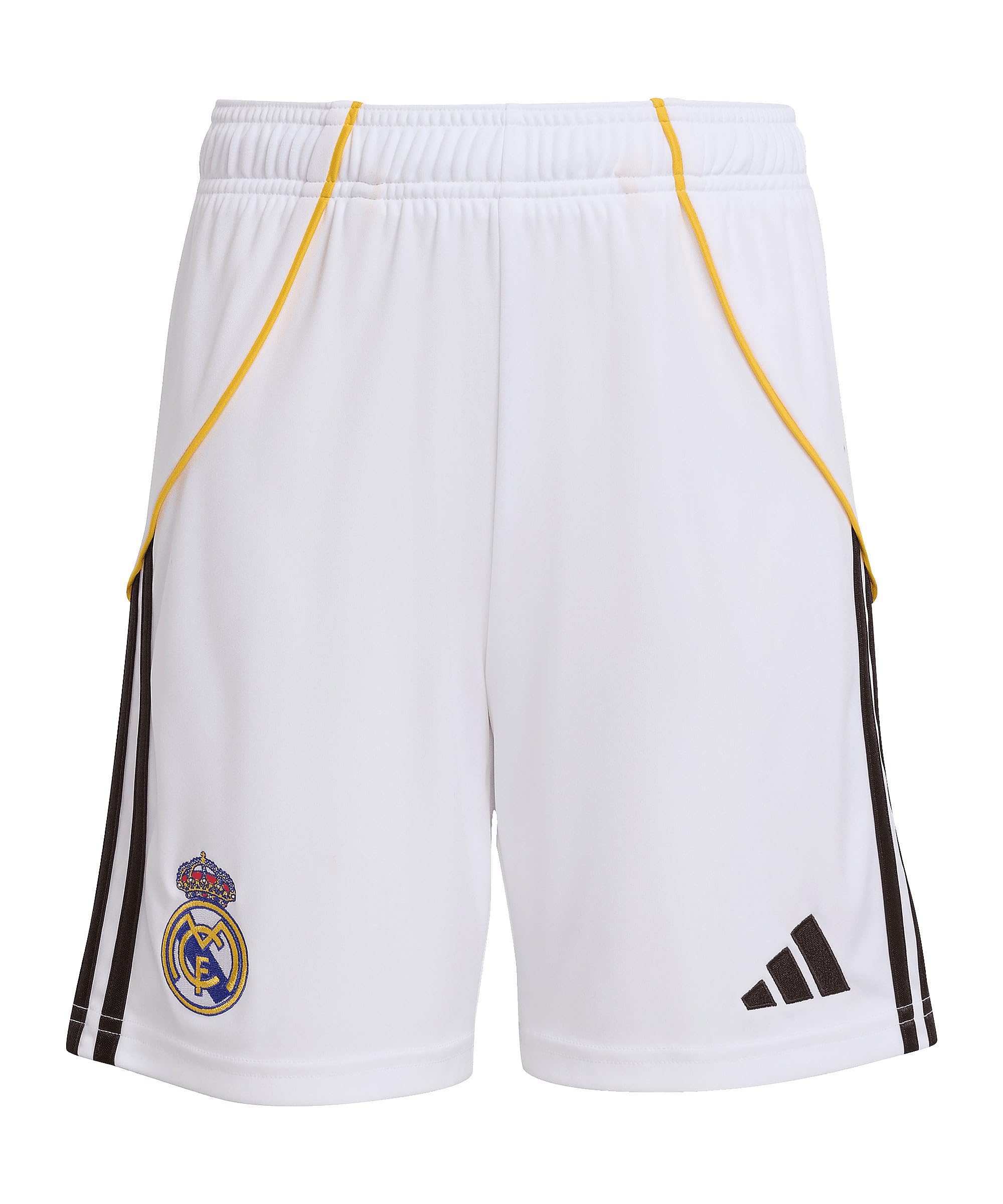 Adidas White Kids Real Madrid Home Shorts 2025 2026 Juniors 13 Years