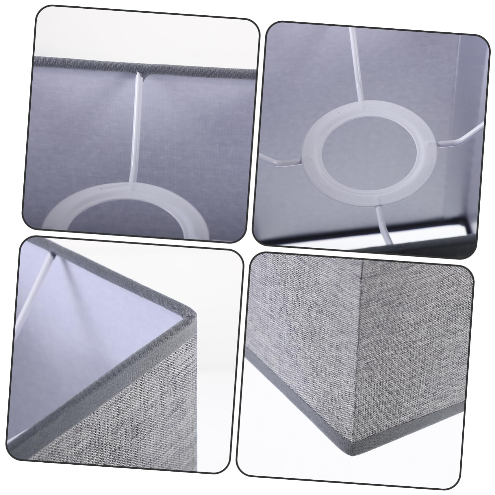 Baluue Lampada Paralume In Lino Paralume Rettangolare In Tessuto Lampadario Clip Sulla Copertura Della Luce Protezione Della Lampada Di Ricambio Per Lampada Tavolo Lampada
