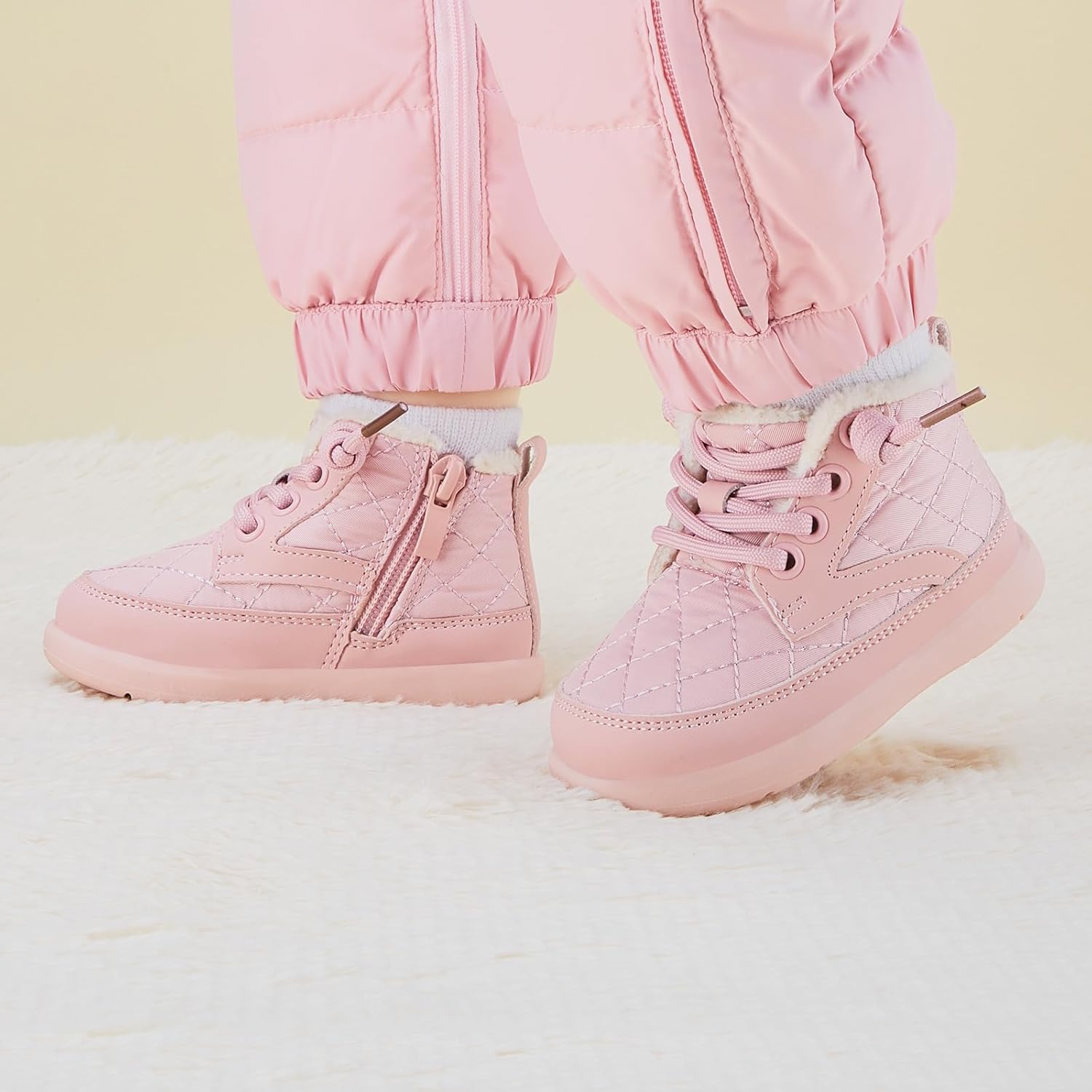 BMCiTYBM Baby Boy Girl Snow Boots Waterproof Winter Warm Booties Nonslip Lightweight Outdoor Shoes for First Walkers 6 9 12 18 24 Months(Infant/Toddler) - Image 2