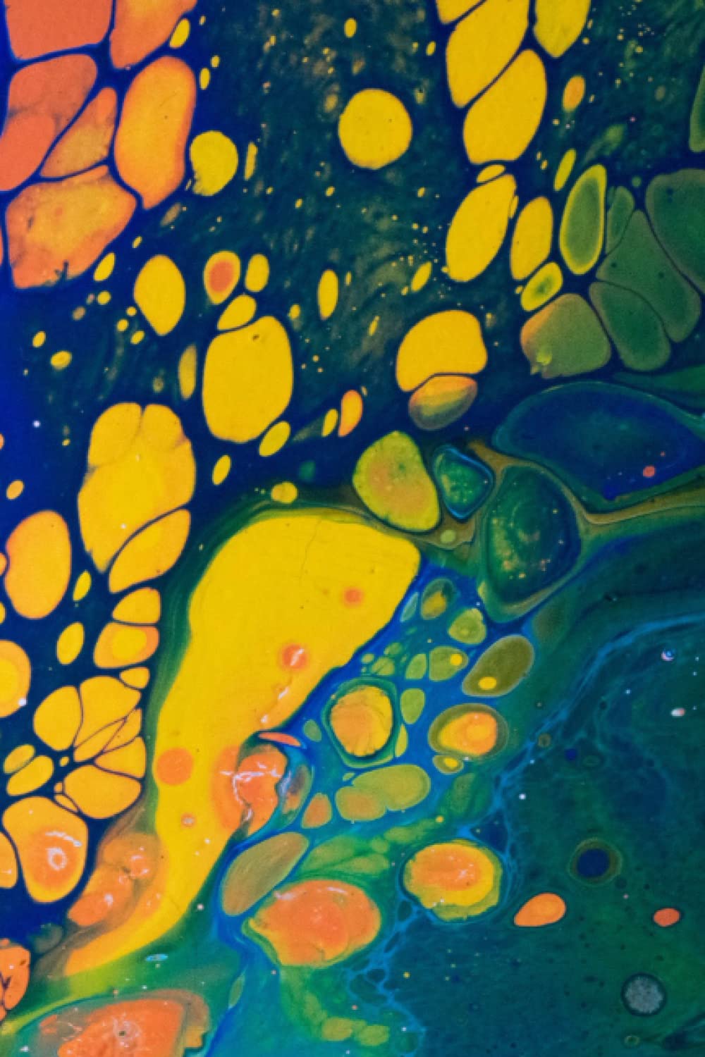 6" x 9" Notebook: Blank paper, marbled effect cover, 100 pages