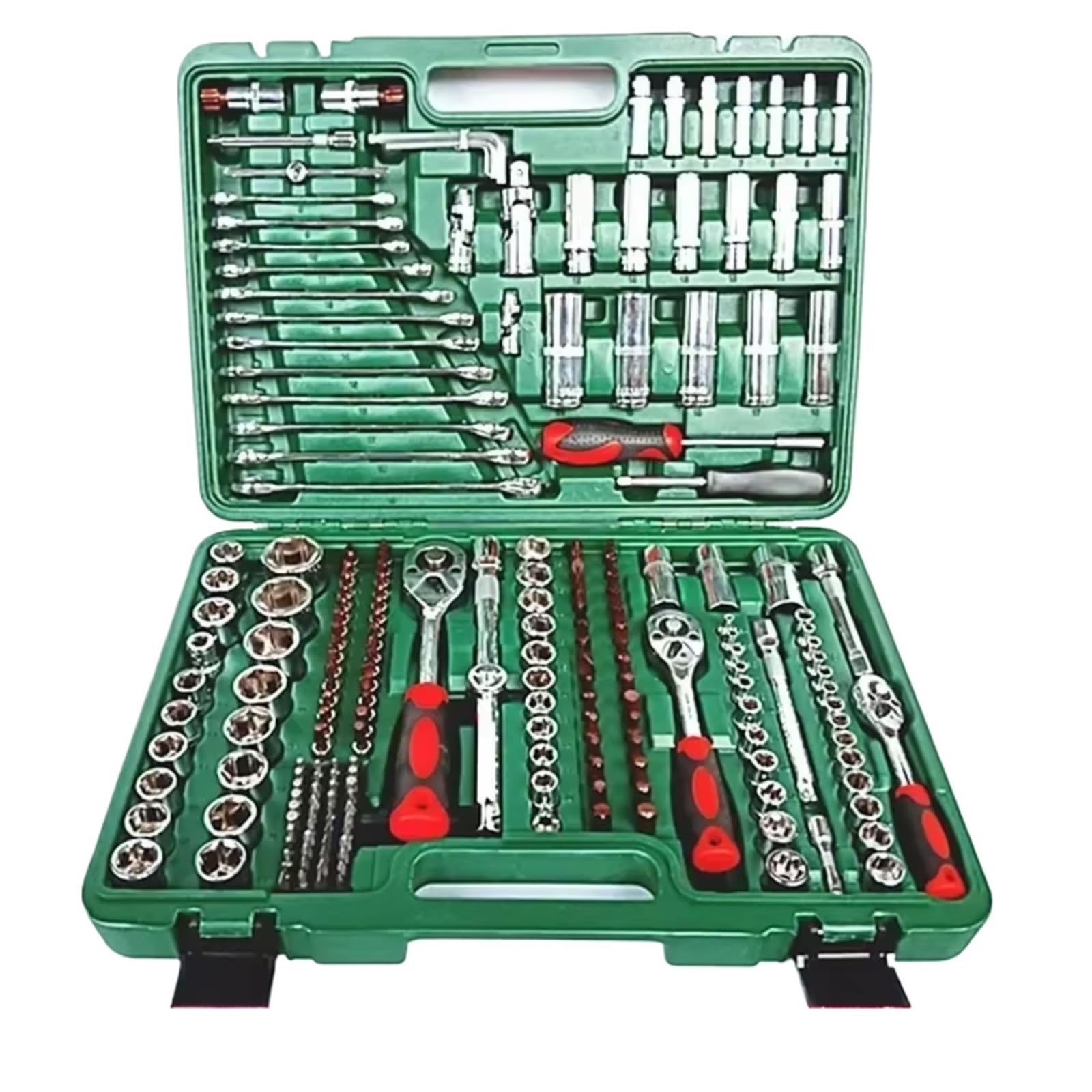 Maletín herramientas multiusos Caja Herramientas Manga Reparación Automotriz Desmontaje Inyector Kit El Hogar Herramientas Manuales Trinquete Y Estuche 216 Uds.