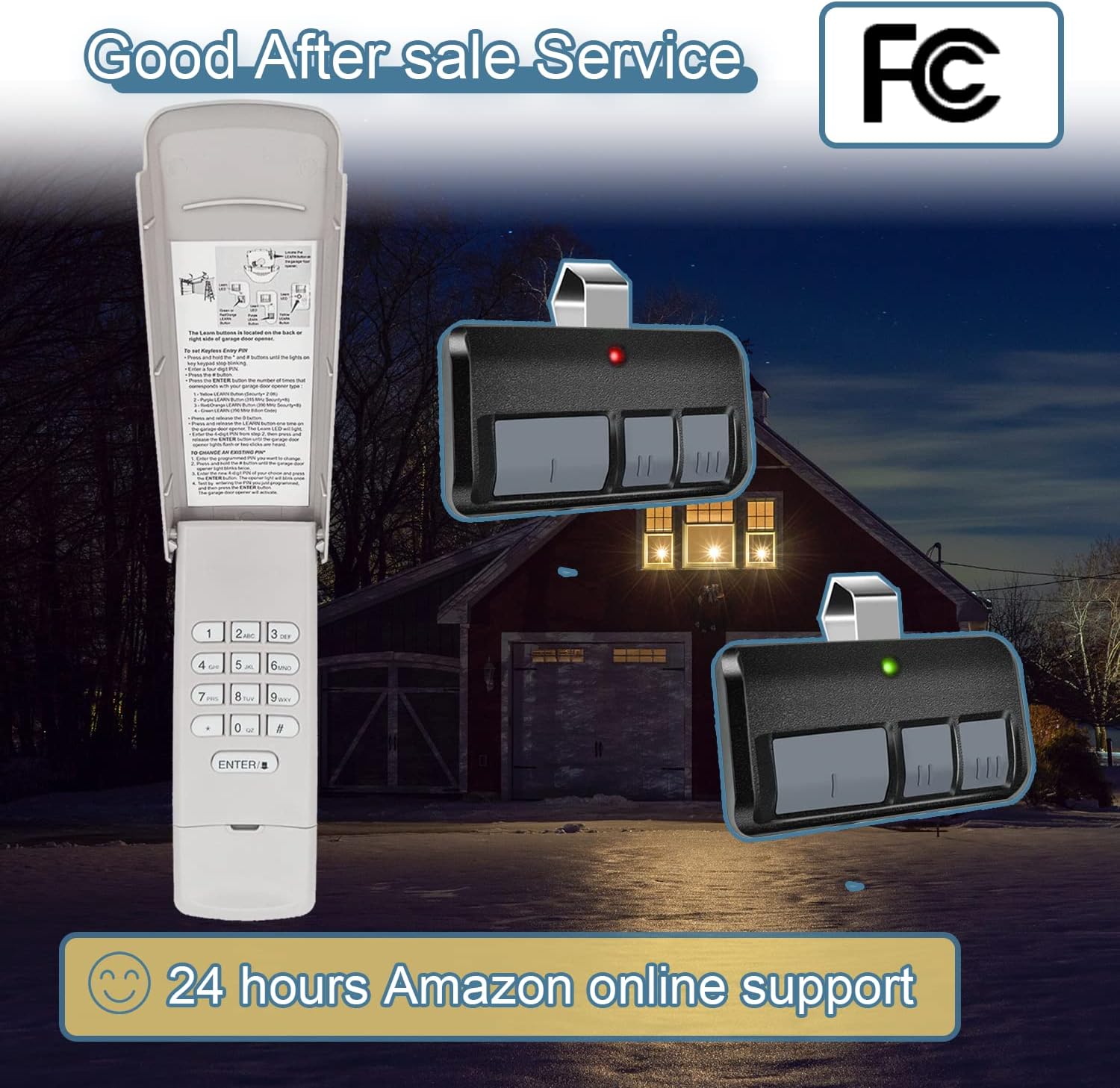 877MAX Keypad with 2 Pack 893MAX Remote, Fit for All Liftmaster Garage Door Opener Keyless Entry, Keypad Replace 878MAX 376LM 377LM 877LM 977LM, Remote Replace 893LM G953EV-P2 371LM 373LM 971LM 973LM - 