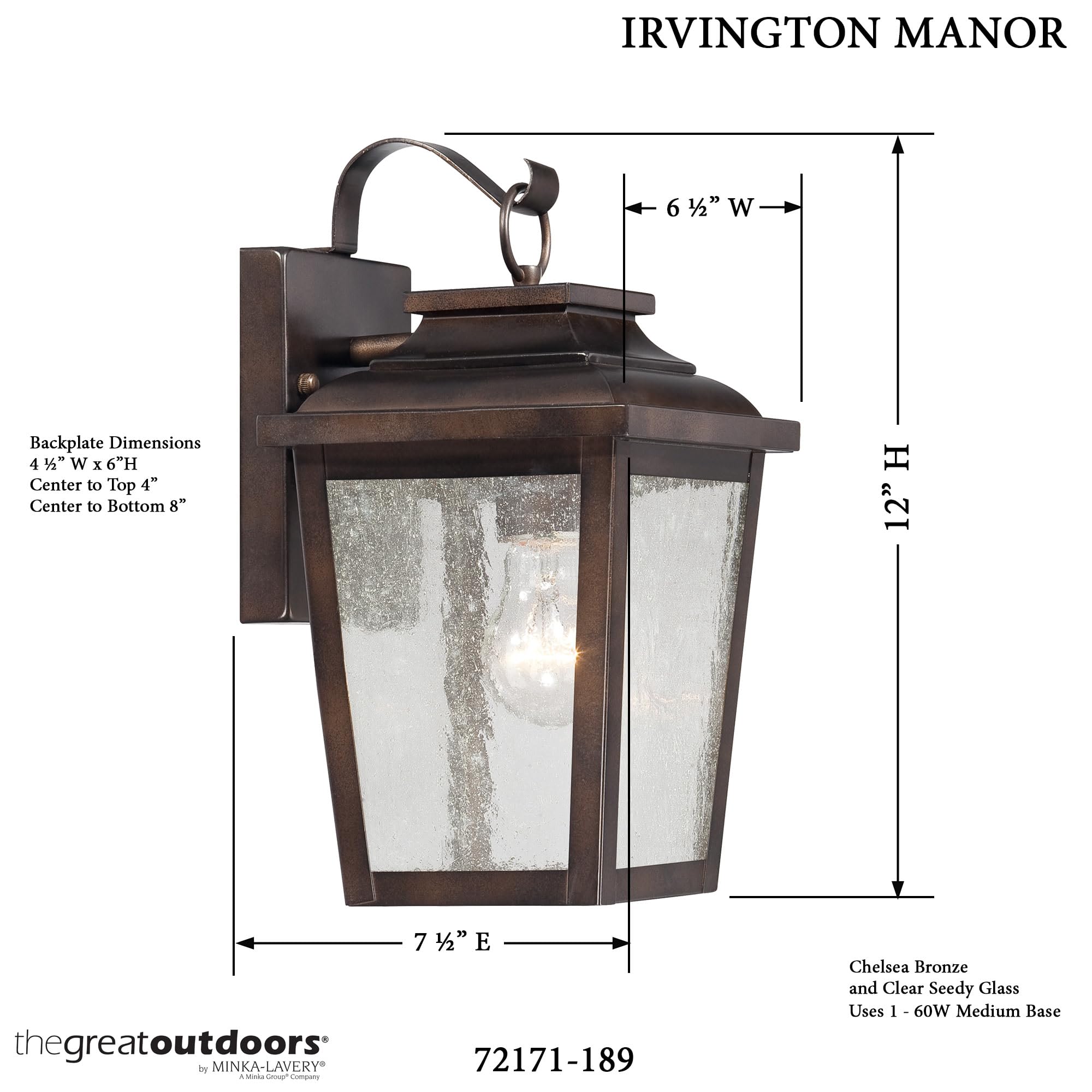 Minka Lavery The Great Outdoors 72171-189 Irvington Manor Outdoor