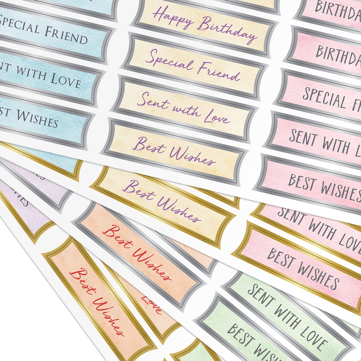 Katy Sue Gestanzte Geburtstagsbanner & Schmetterlinge Set – 96 Folierte Banner & 332 Bunte Schmetterlinge – Für Karten & Bastelprojekte