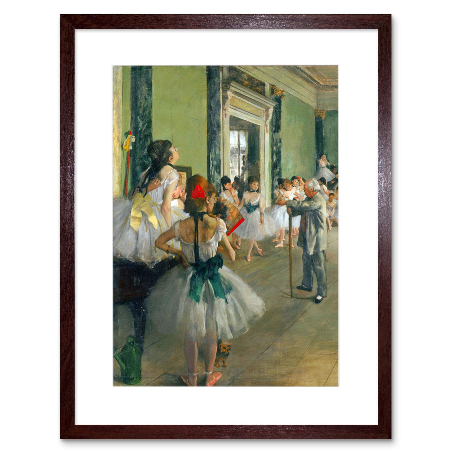 Wee Blue Coo Edgar Degas Ballet Class Old Master Picture Framed Wall Art Print