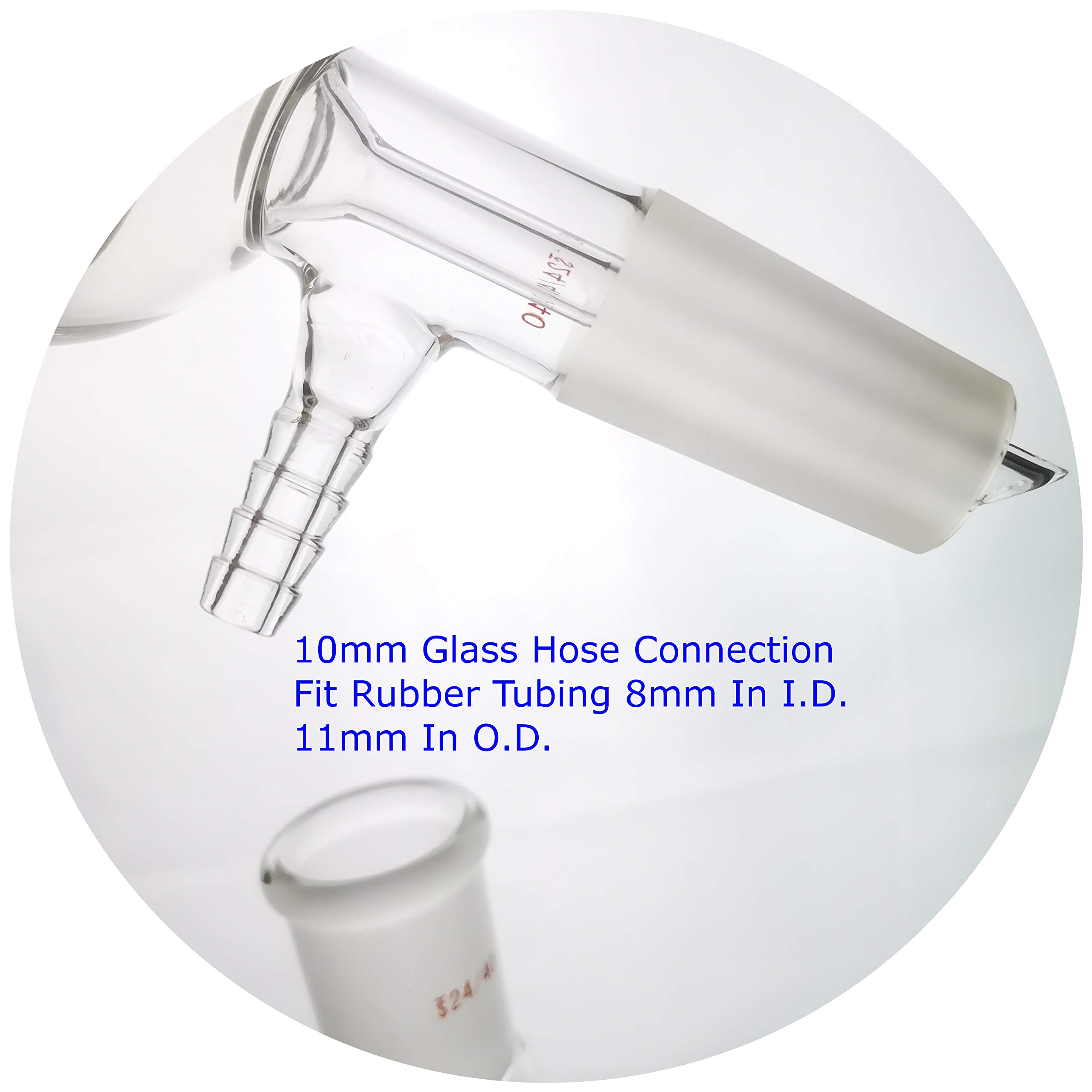 Laboy Buchner embudo de filtrado de cristal 350 ml con 24/40 conjunta y 80 mm de diámetro exterior tamaño mediano fritted Disco
