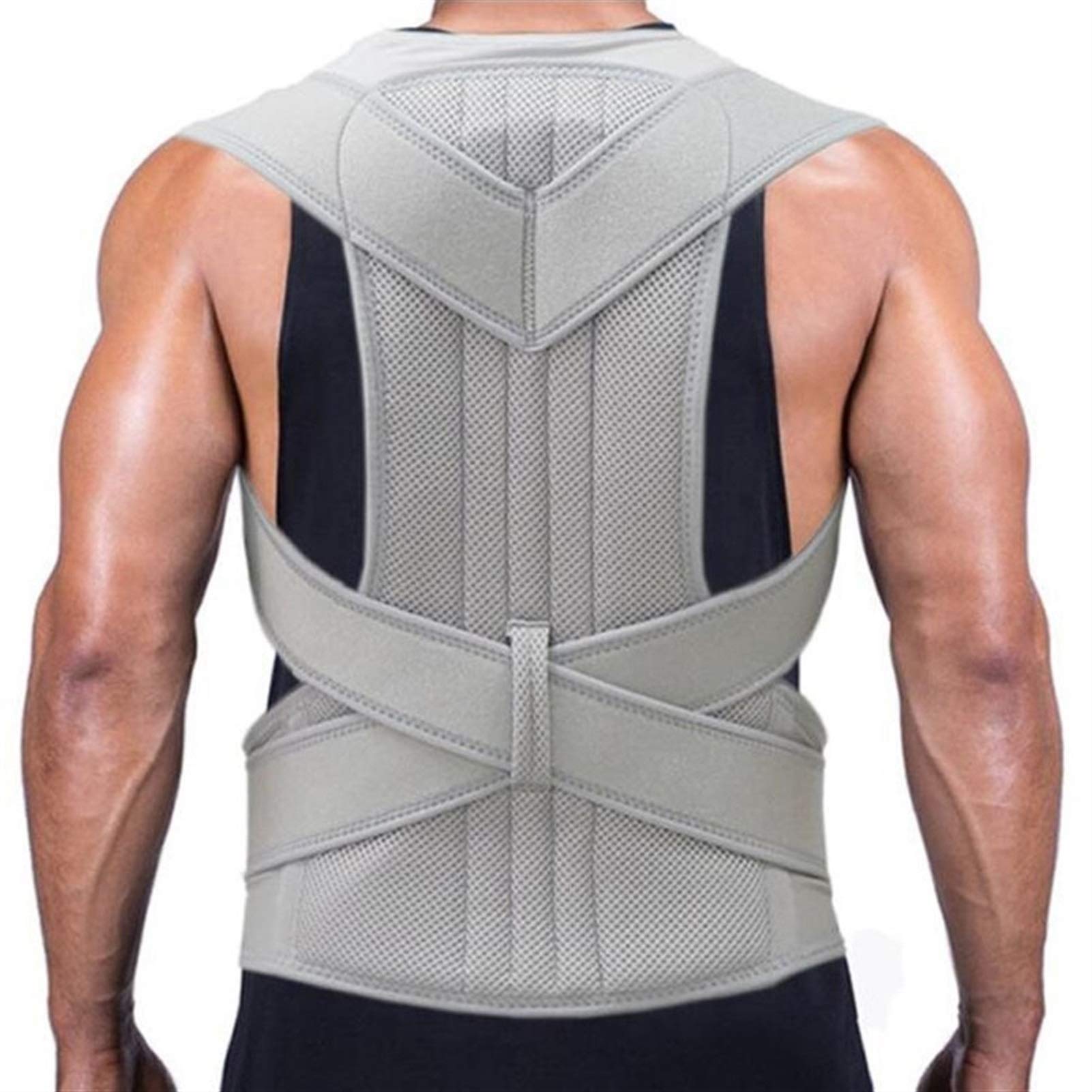 Corrector de Postura Ajustable para Hombre y Mujer, Faja Lumbar, Corrector Recto hacia atrás, Tallas S-XXL.