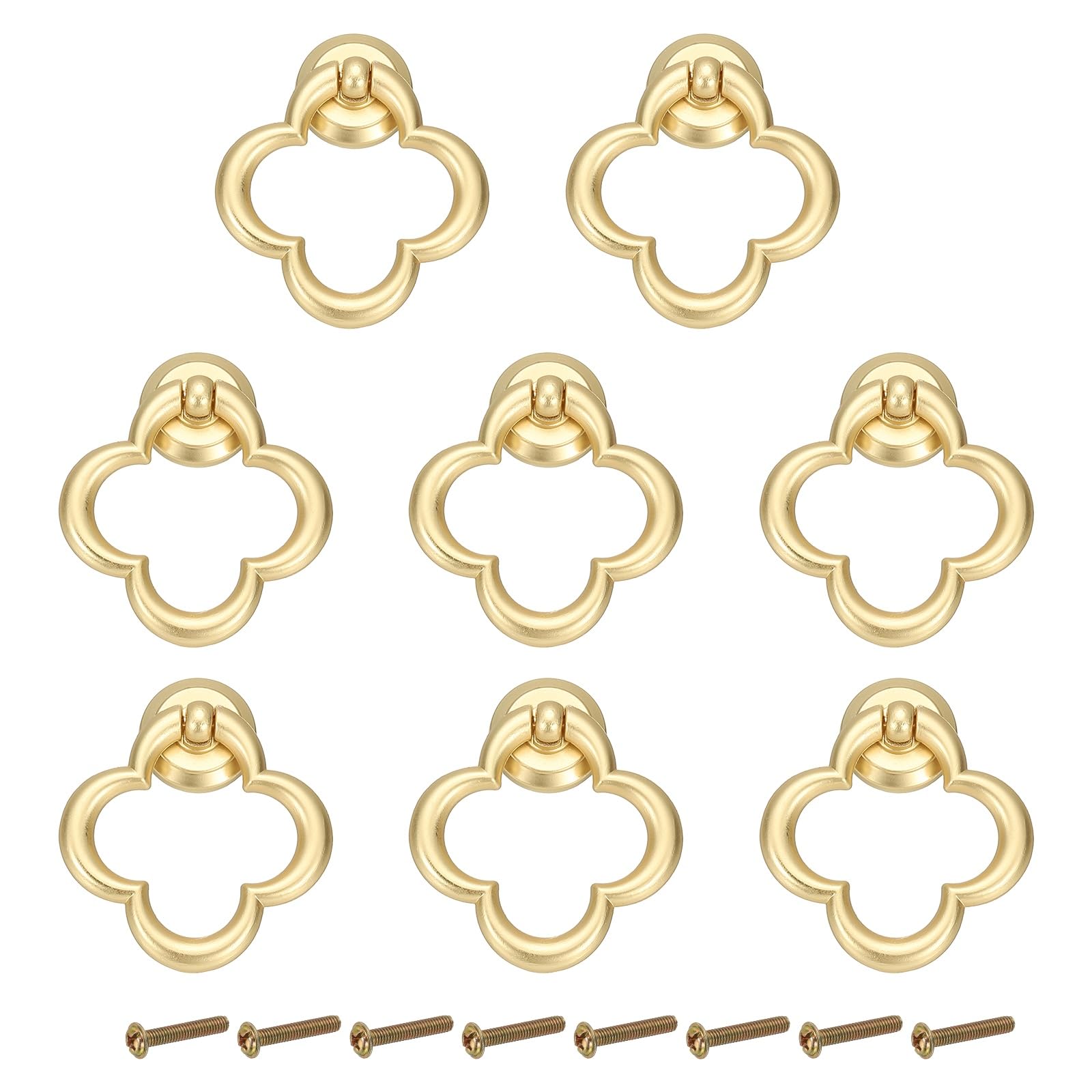 PATIKIL 8Pack Drawer Ring Pull Handles