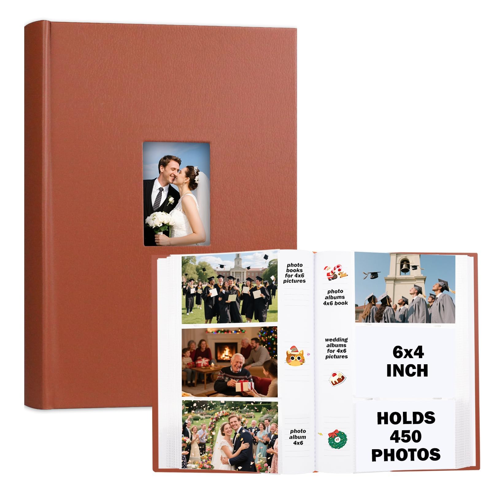 Amazon.com: Ruibytree Photo Album 4x6 450 Photos with Writing