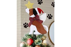 Paw-fect Puppy Christmas Tree Topper: A Whimsical Addition for Festive Holiday Decor