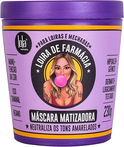 Loira de Farmácia Máscara Matizadora 230g , Lola Cosmetics