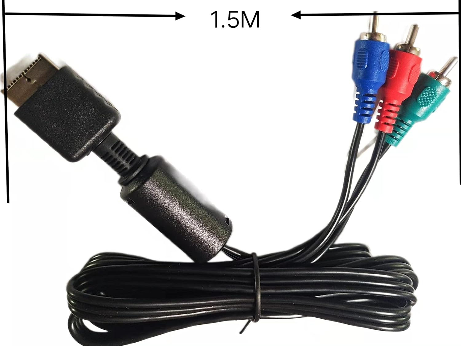 PS3 PS2 AV Cable,PS3 PS2 Video Cable,Video RCA Cable for Playstation1/2/3 (4.8FT)