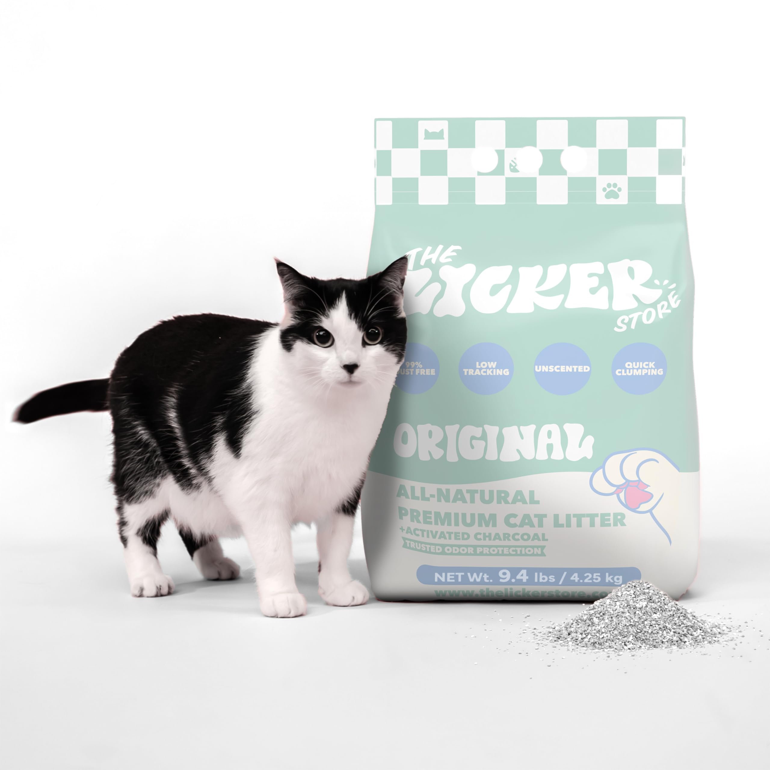 CLR2000B-SET3 - Arena para Gatos de Arcilla bentonita sin Perfume con carbón Activado, Control Natural de olores, 99% Libre de Polvo, 9 Libras (Juego de 3)