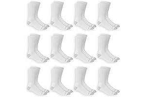 Men's Dual Defense Crew Socks 12-Pack: Engineered Comfort
