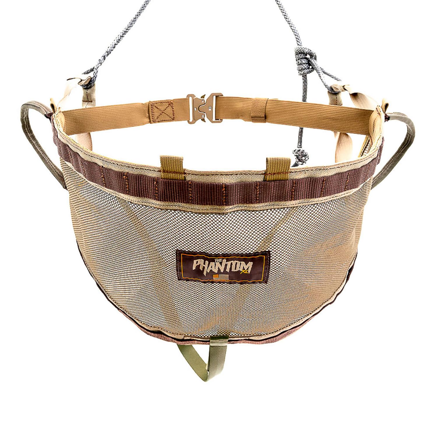 Tethrd Phantom Hunting Saddle - Ultralight and Ultra Strong with a Rating of 300 lbs, Coyote Brown, Regular