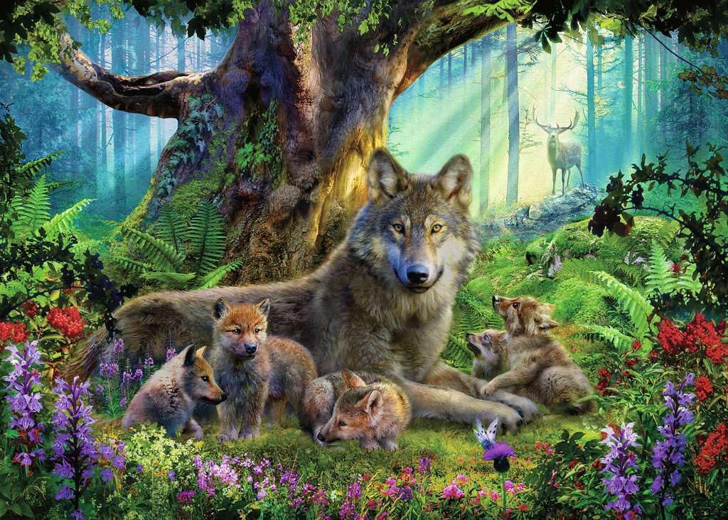 Ravensburger Italy Mamma Lupa Puzzle, 1000 Pezzi, Colore Multicolore, 15987 1
