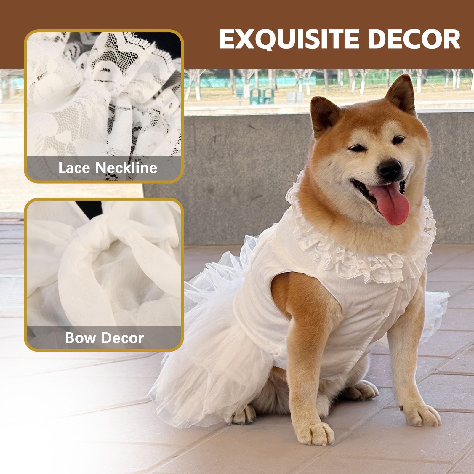 Amazon.com : UOSIA Formal Dog Dresses for Large Dogs White Dog Bridesmaid Birthday Party Tutu Dress with Tulle Lace & Bow Decor Summer Pet Princess Costume for Female Dogs,5XL : Pet Supplies Amazon.com : UOSIA Formal Dog Dresses for Large Dogs White Dog Bridesmaid Birthday Party Tutu Dress with Tulle Lace & Bow Decor Summer Pet Princess Costume for Female Dogs,5XL : Pet Supplies
