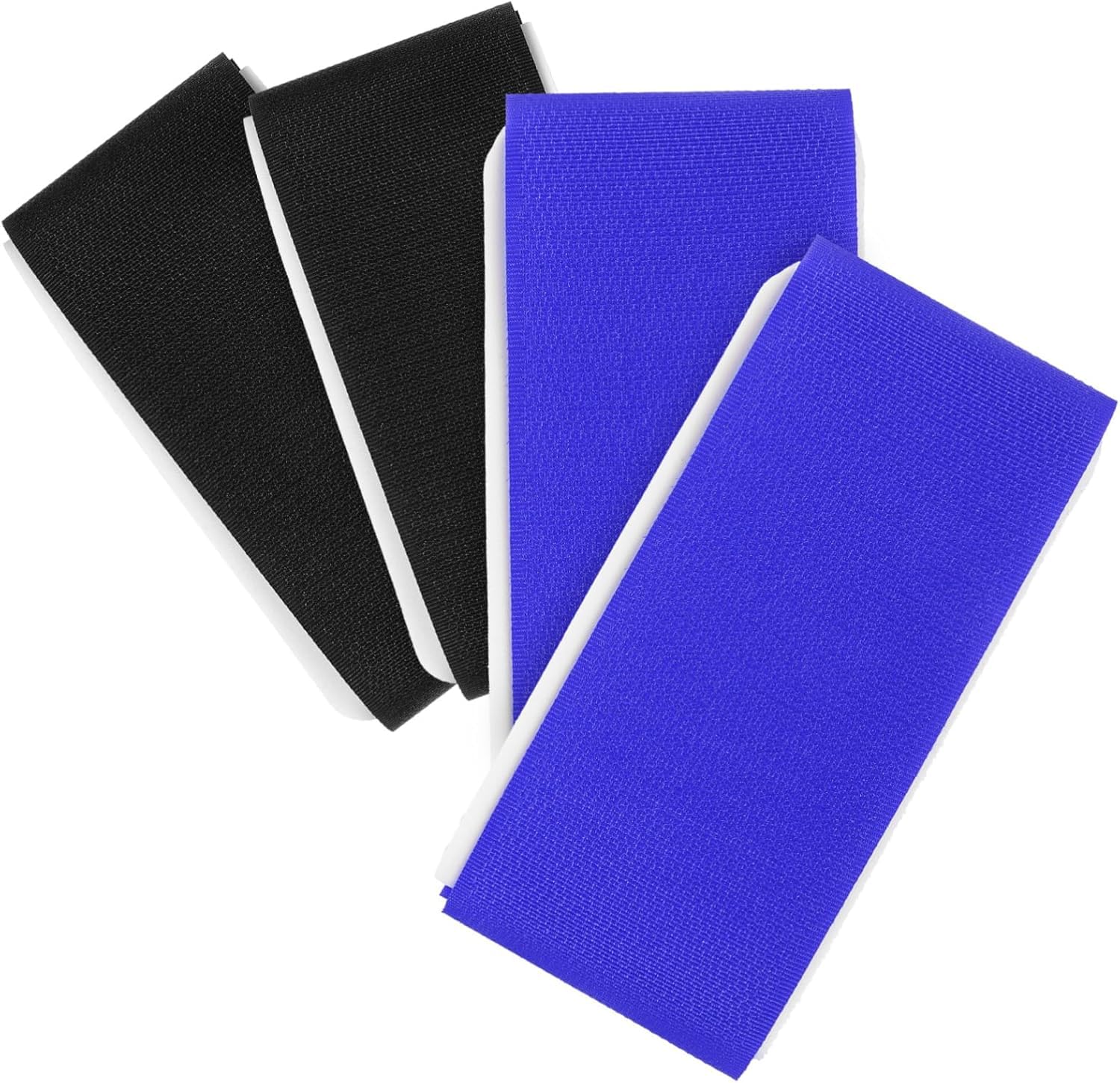 Lyyxjsltd 4点セットスキースト スキー用固定バンド スノーボードスト スキー固定バンド 屋外スキー用品 スキー板用品 スノーボード固定スト スレッド粘着ベルト ナイロン(写真2)