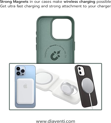 Miniatura 6 de diaventi Funda rígida de policarbonato recubierto de aceite de alta calidad para iPhone 1515 Plus15 Pro15 Pro Max con imanes extremadamente fuertes