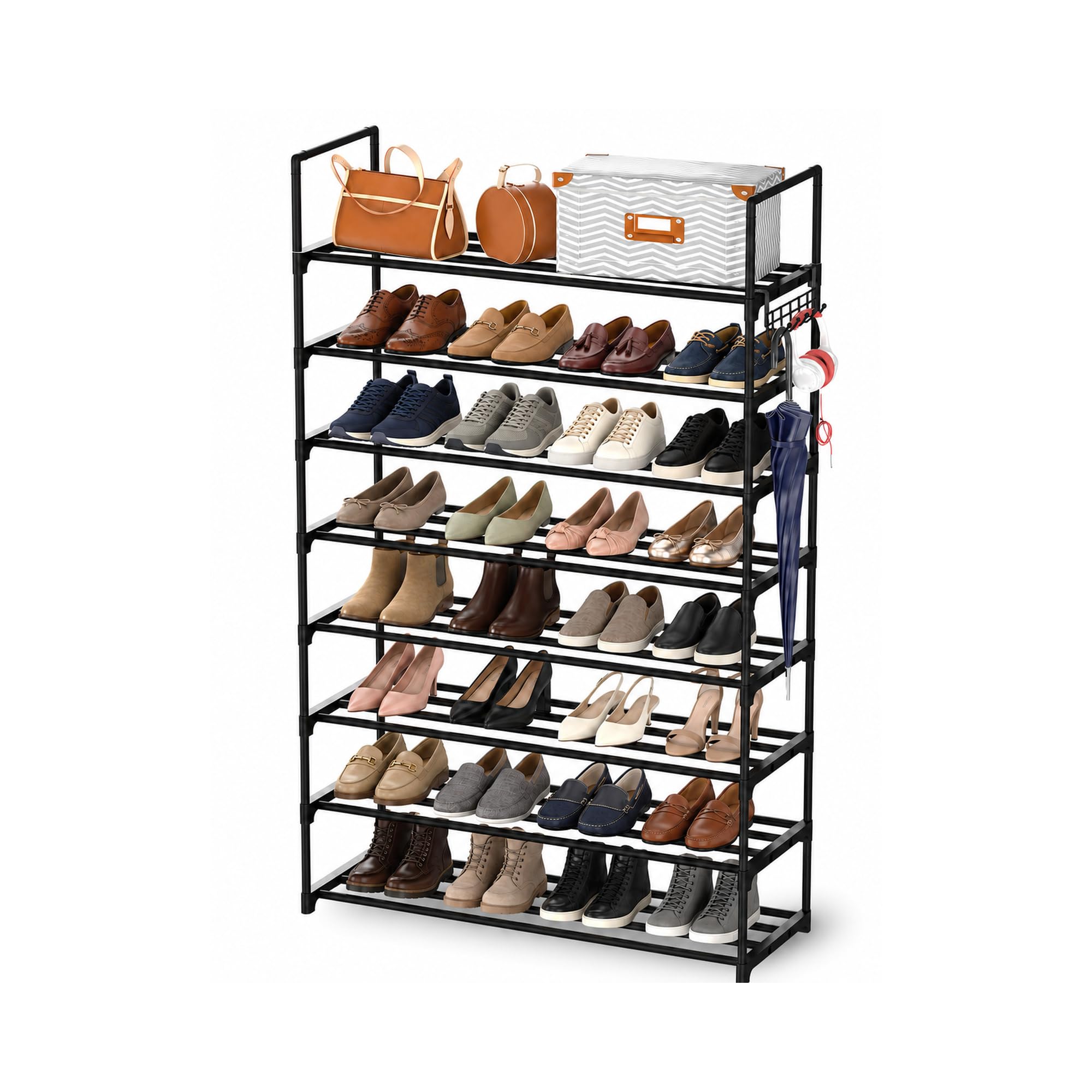 Amazon.com: Hsscblet 8-Tier Metal Shoe Rack for Closet and