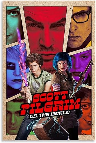 BORIZ Scott - Póster vintage de la película "Peregrino contra el mundo", pintura decorativa, lienzo, arte de pared, póster de sala de estar,