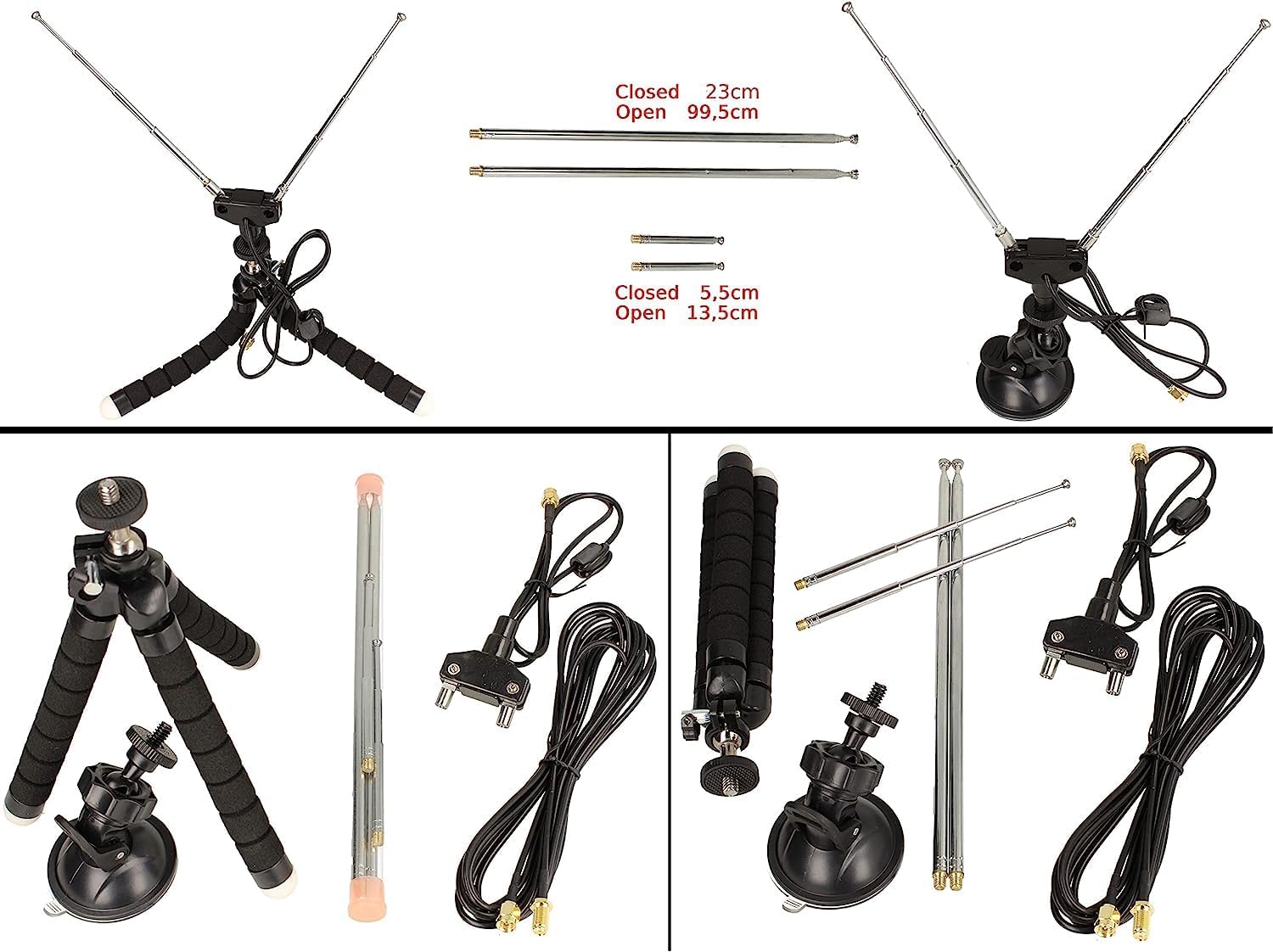 RTL-SDR Blog V4 SDR R828D HF Bias Tee SMA SDR Empfänger mit Antennen Set