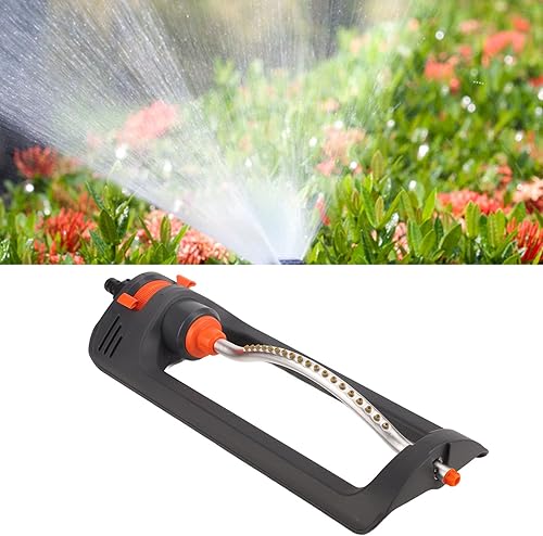 Miniatura 3 de Rociador oscilante automático para césped con 19 boquillas, rociador de agua lateral izquierdo, derecho y medio, ideal para jardín en casa, patio,