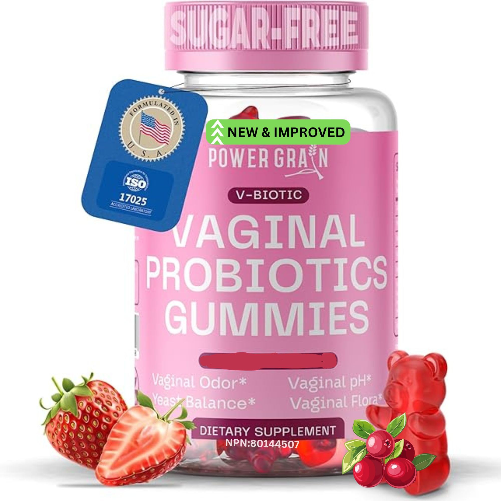 Premium Vaginal Probiotics Gummies – 15 Billion CFUs – pH Balance &amp; Vaginal Health Support – Prebiotics &amp; Digestive Enzymes – Supports Vaginal Flora &amp; Odor Control–Yeast Infection Treatment