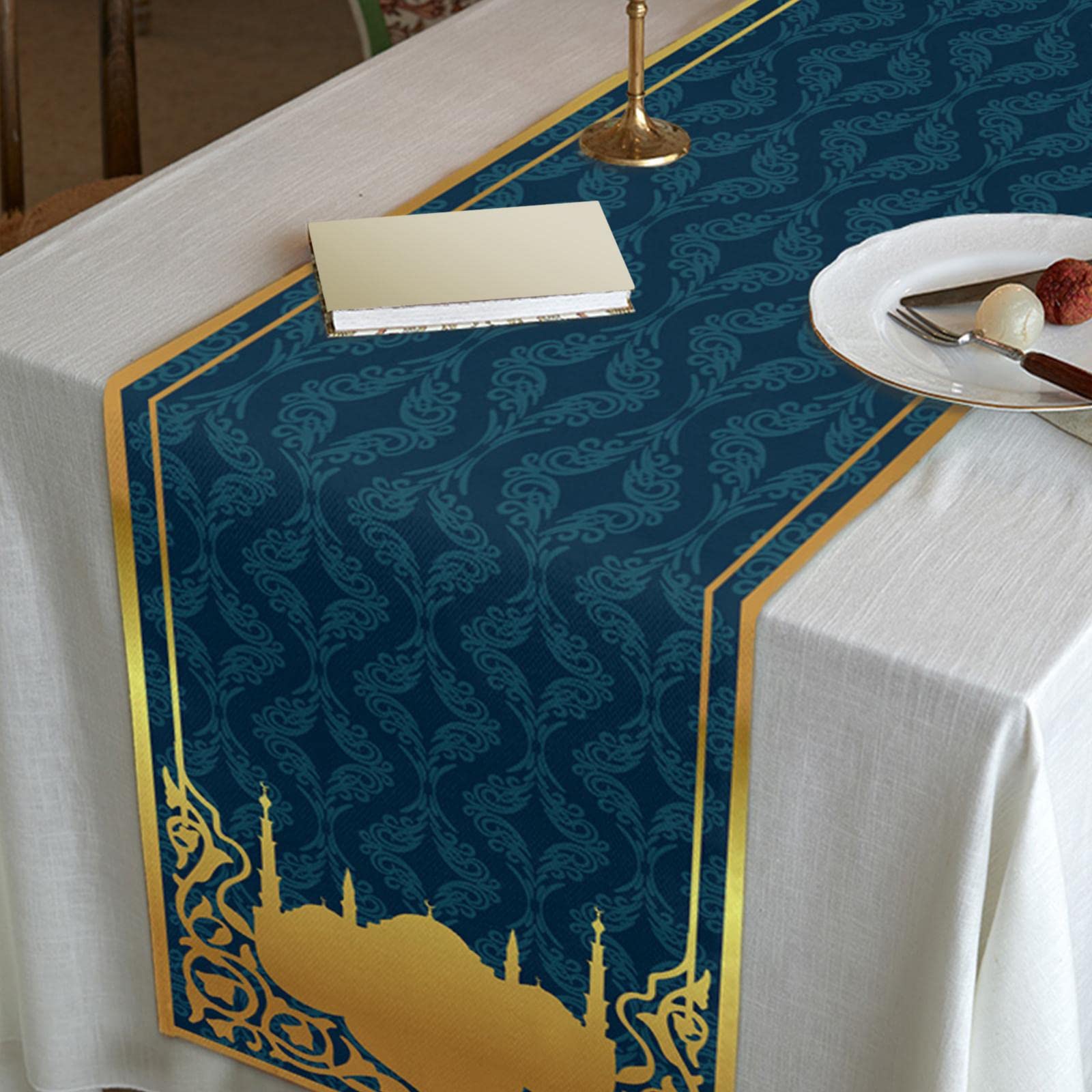 MYADDICTION Eid Mubarak Tablecloth Party Table Covers Ramadan Party Decor A-image-30