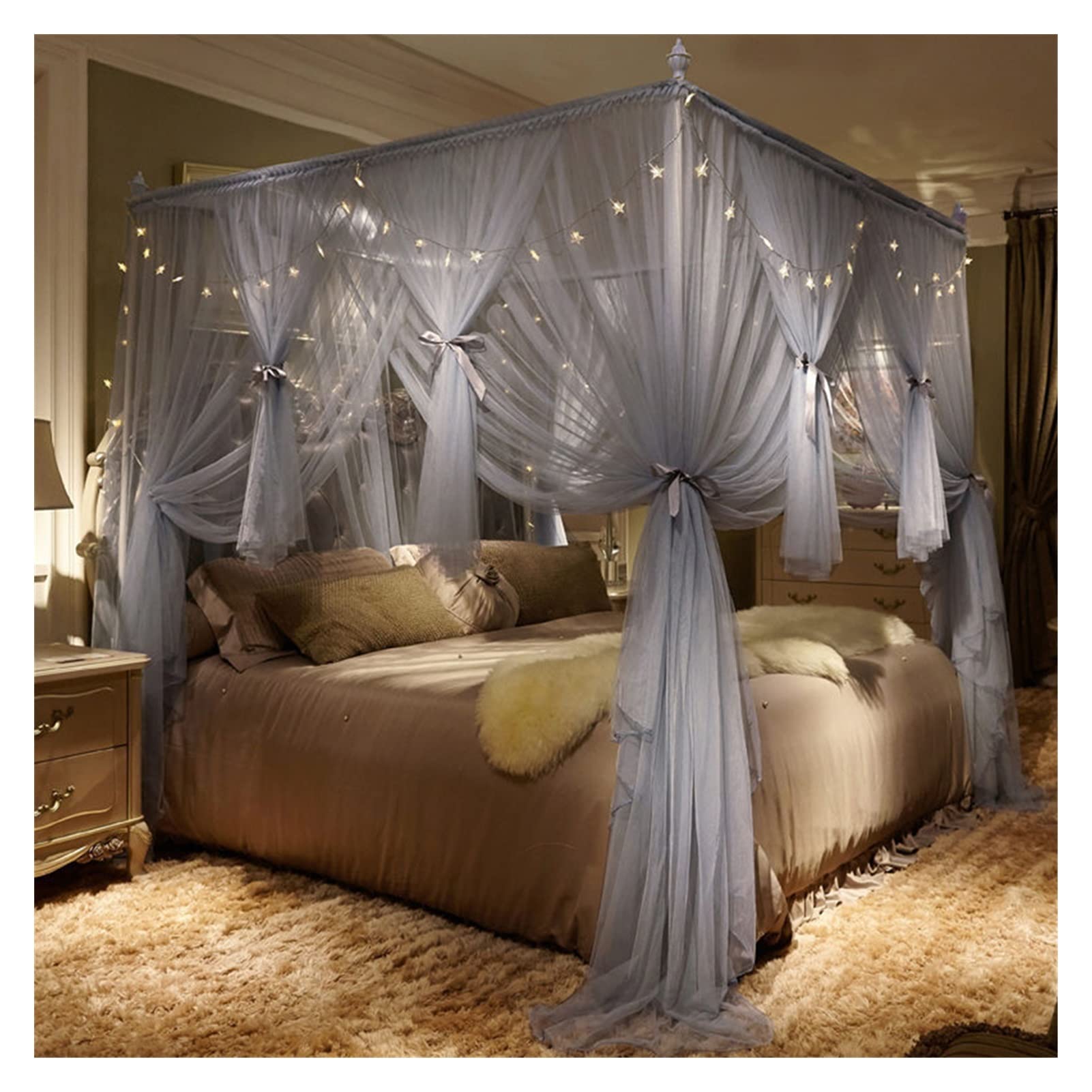 DXTFDHB Mosquito Net Bed Net for Double Bed Hanging Canopy
