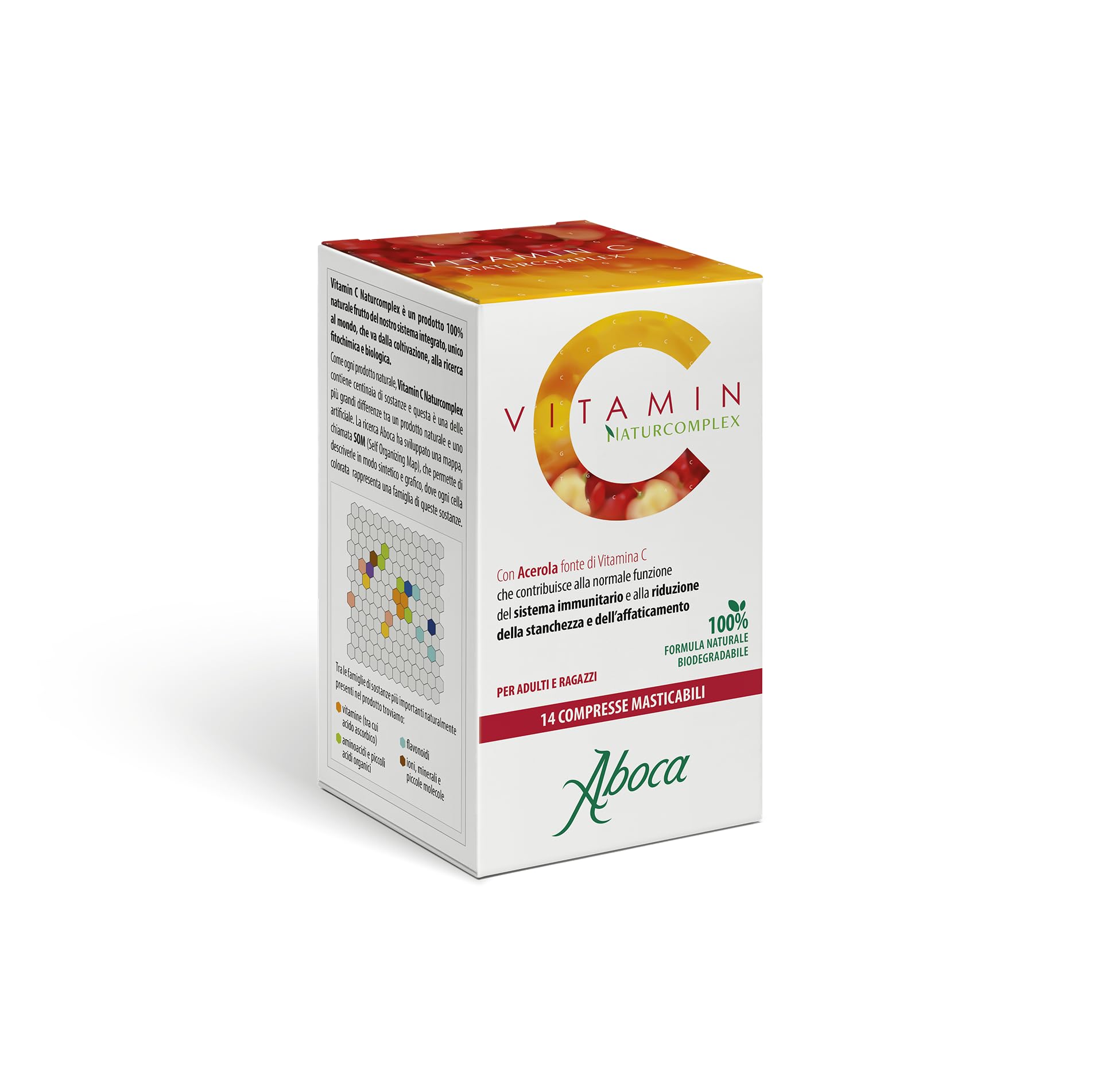 Aboca Vitamin C Naturcomplex Integratore per Sistema Immunitario 14 Compresse