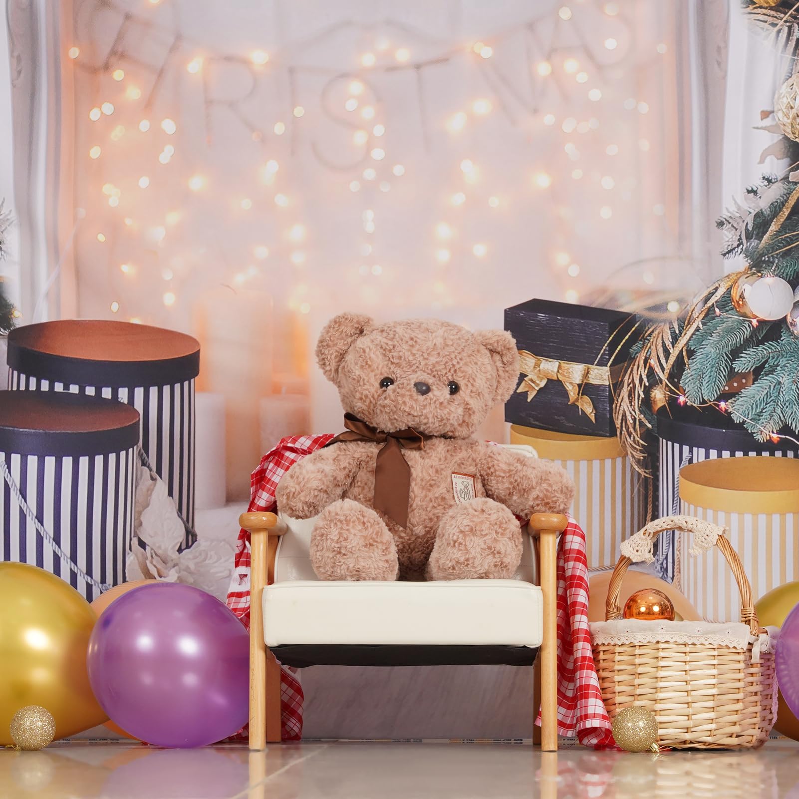 Weihnachtsbaum Kamin Motiv Weihnachts-Fotohintergrund 2,2x1,5m - Festliche  Kulisse Mit Weihnachtsbäumen \u0026 Geschenken Photo Booth Hintergrund, image size:1601x1601