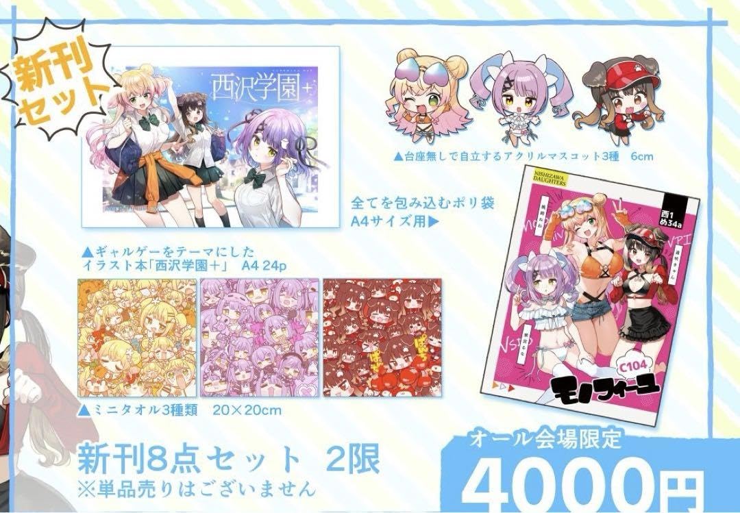 Amazon.co.jp: コミケ c104 西沢5ミリ 新刊セット : おもちゃ