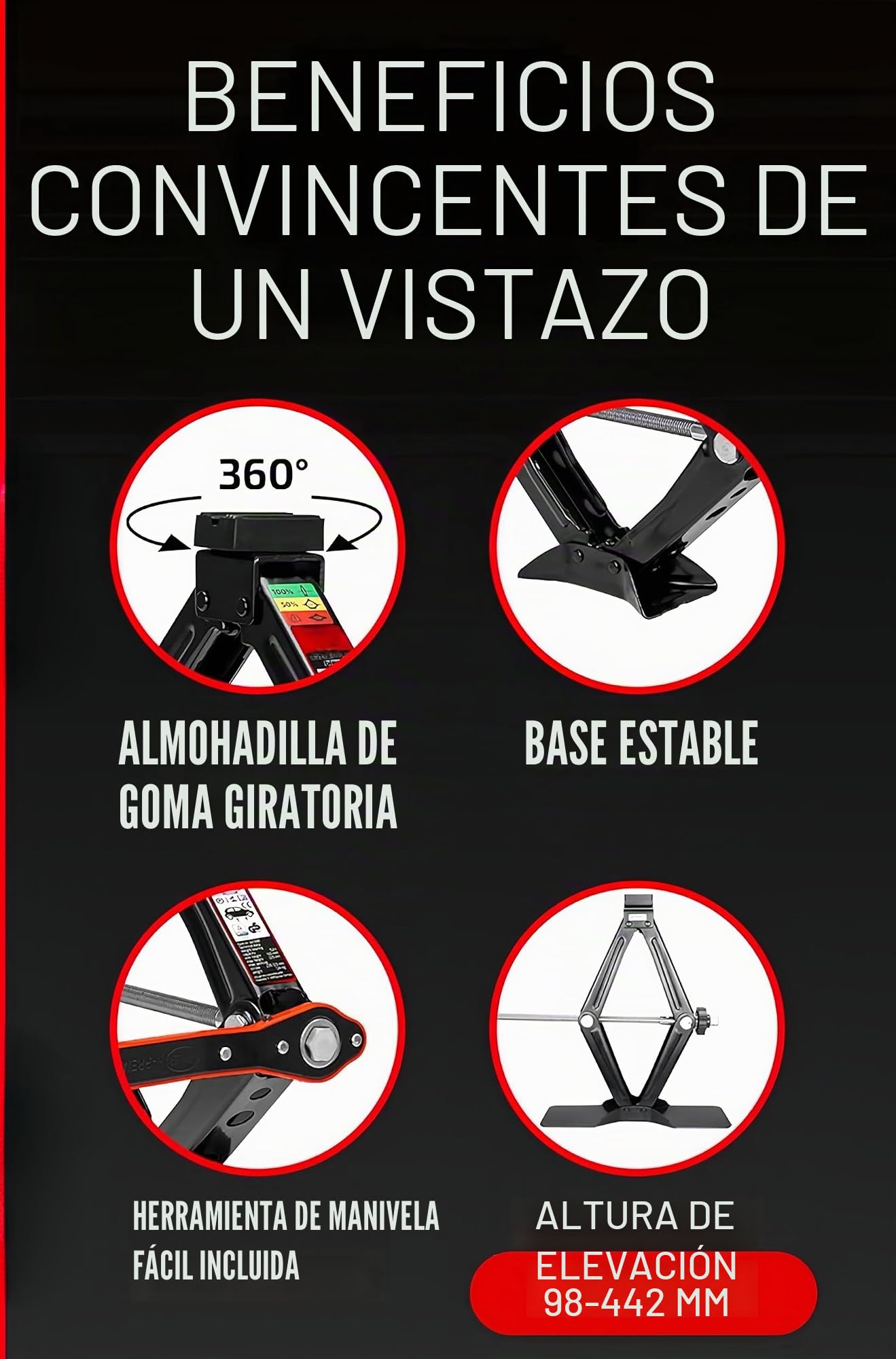 Kit rueda de repuesto de 17" compatible con Ford KUGA VOLVO XC40 XC60 con Gata, llave y funda 135/90R17