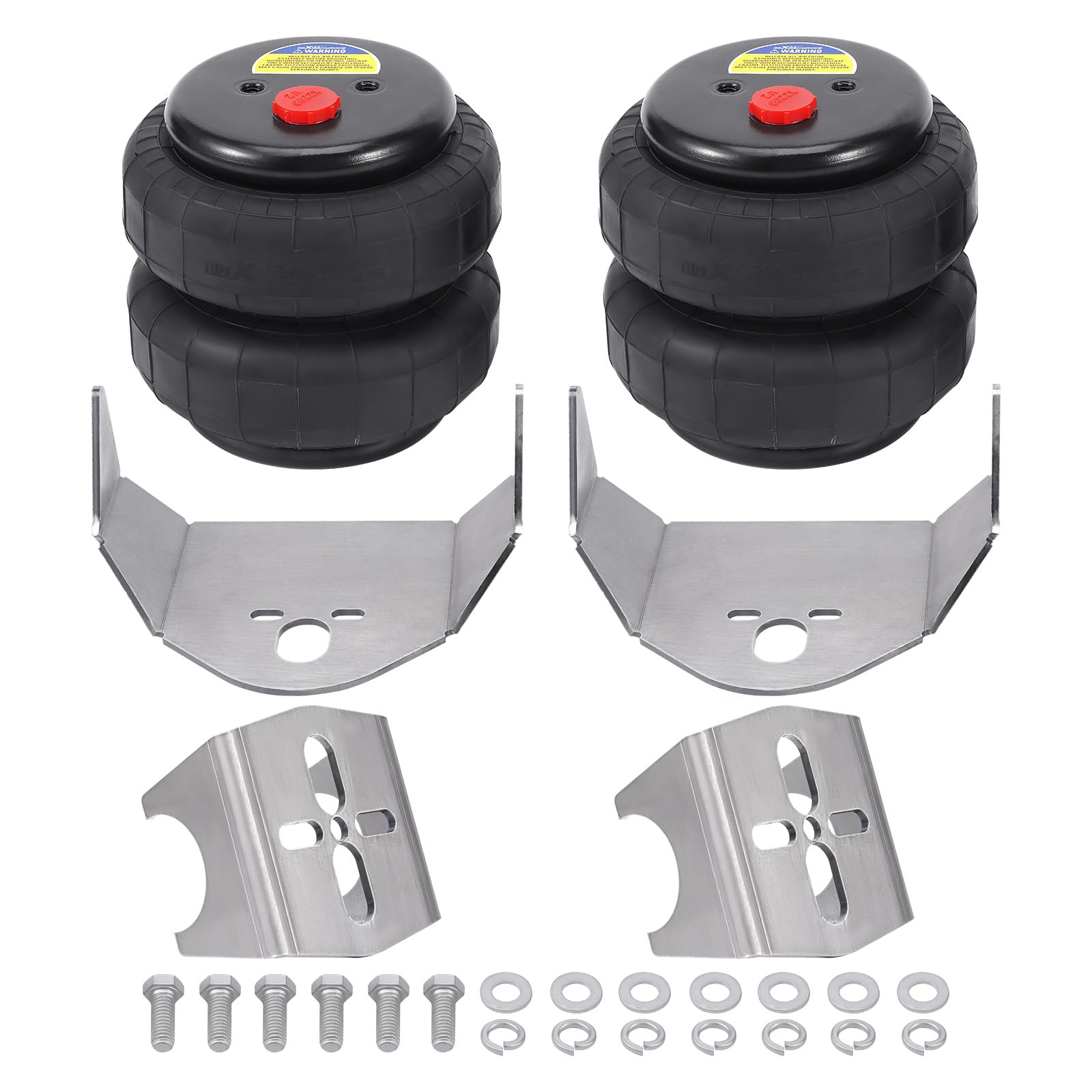 maXpeedingrods 5000lbs Weld On Air Suspension Bags Kit Universal for Trucks Cab Chassis Hotrod Ratrod with 2.75" to 3.5" Axle Tube