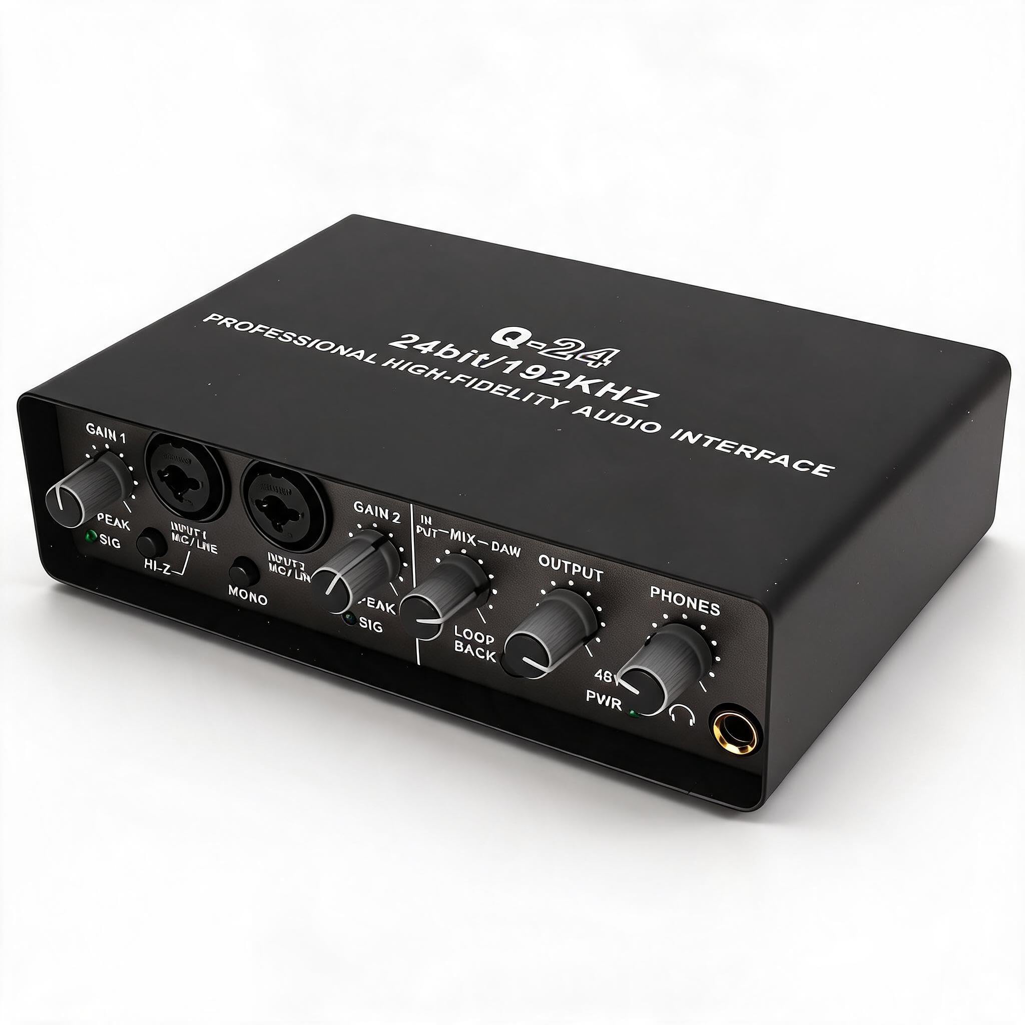 USB Sound Card, Professional Digital Mixing USB Computer External Sound Card External Guitar Mobile Phone Dedicated Live Sound Card,for Mobile Recording Production-image-17