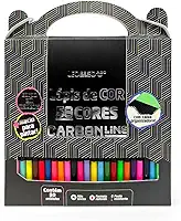 LÁPIS DE COR CARBON LINE 50 CORES REDONDO LEO&LEO