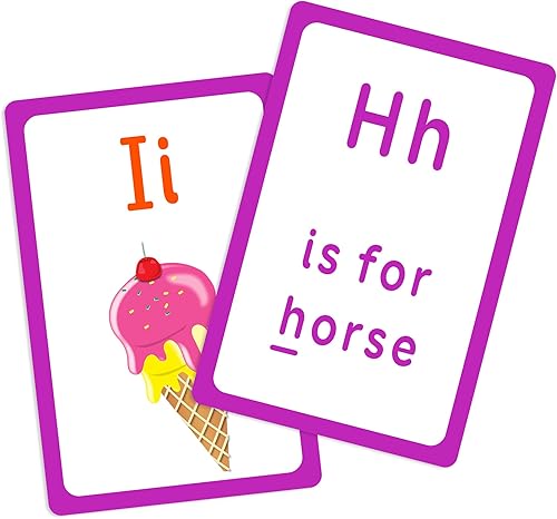 Miniatura 4 de BAZIC - Tarjetas flash del alfabeto, con imagen ABC, letras mayúsculas y minúsculas (36 por paquete), 24 paquetes