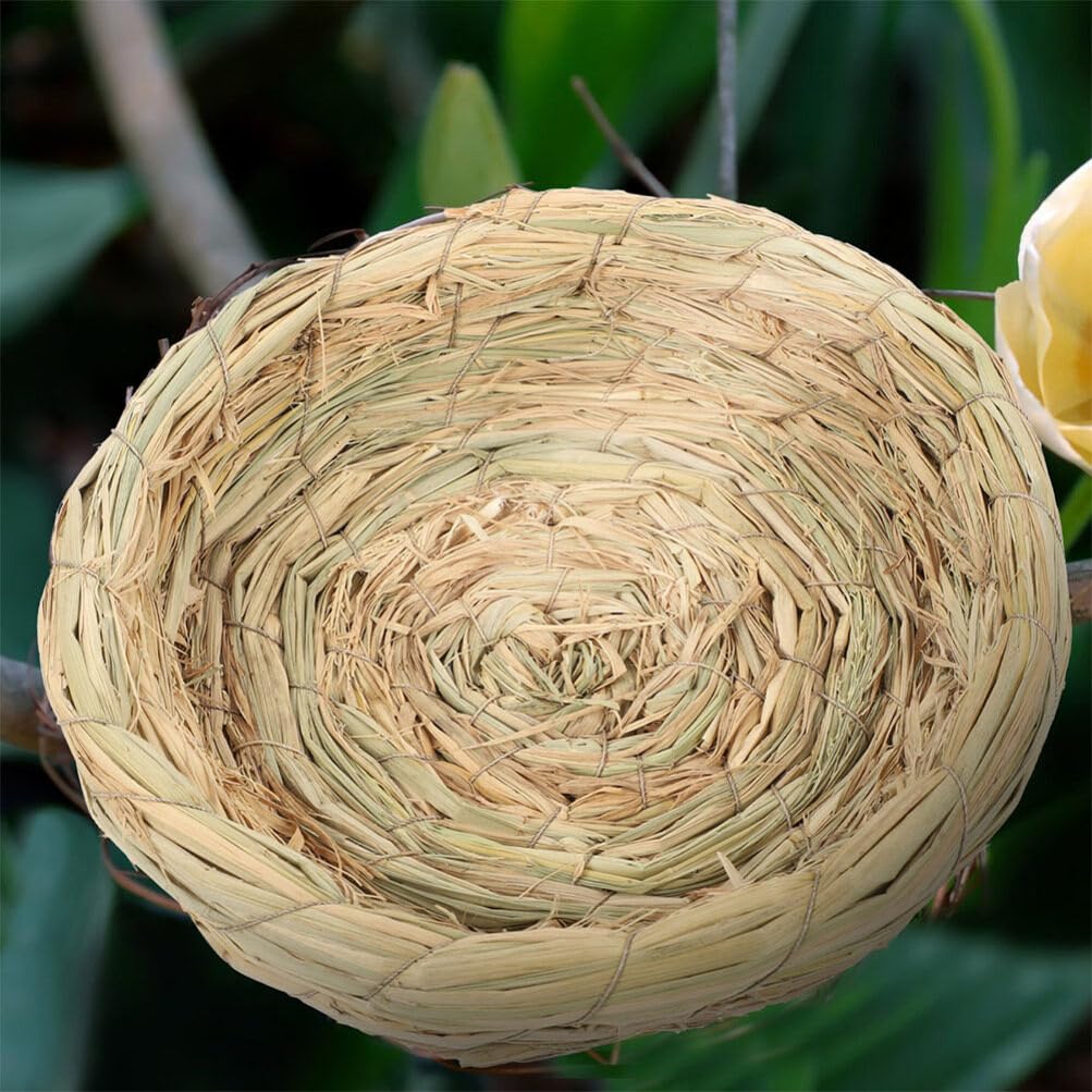 POPETPOP Nido De Pájaro Tejido Decoración De Nido De Pájaro Jaula De Pájaros Nido De Pájaro para Jaula Incubadora De Loros Nido De Palomas Presentar Tazón De Huevo El Nido del Pájaro