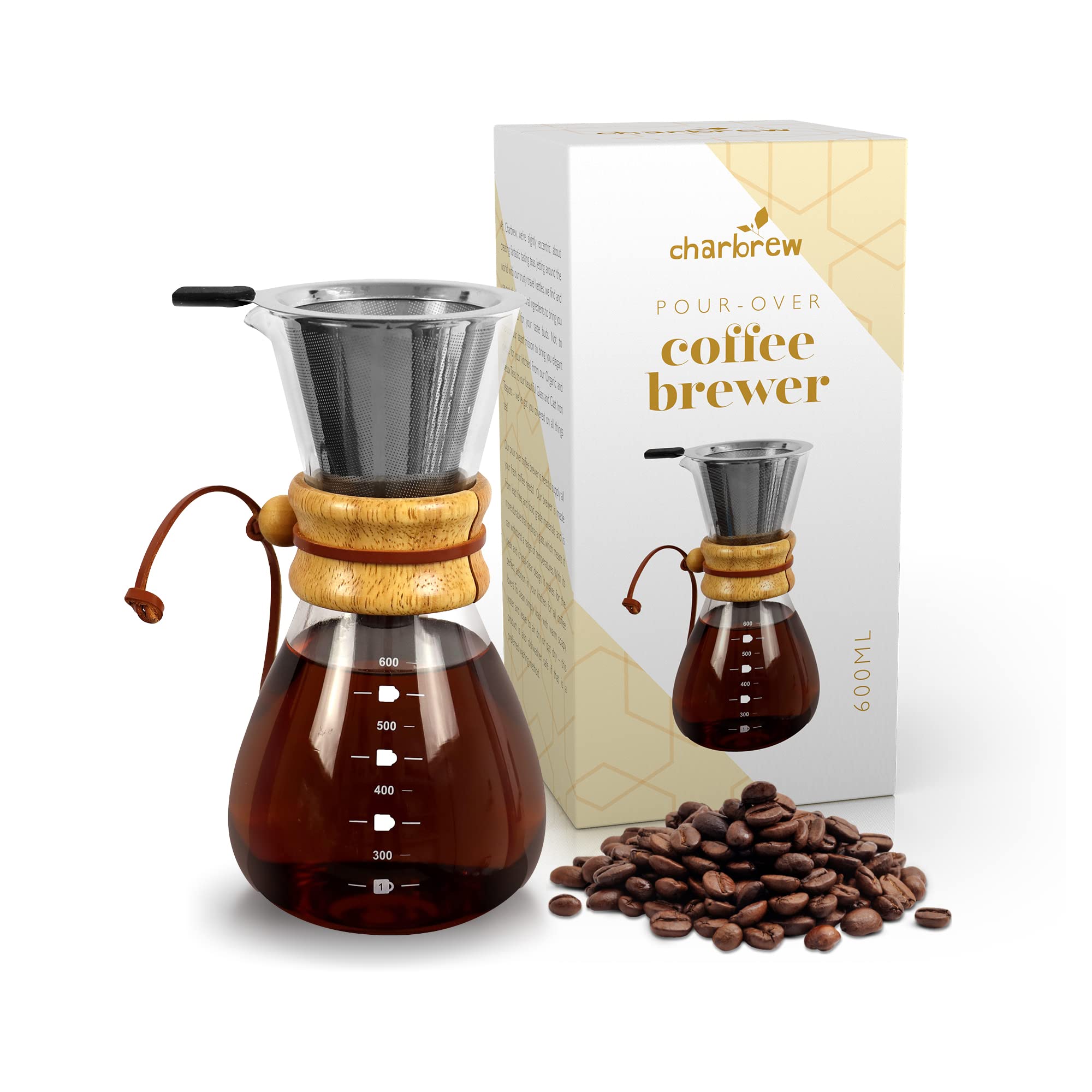 CharbrewPour - Over Coffee Brewer 600ml