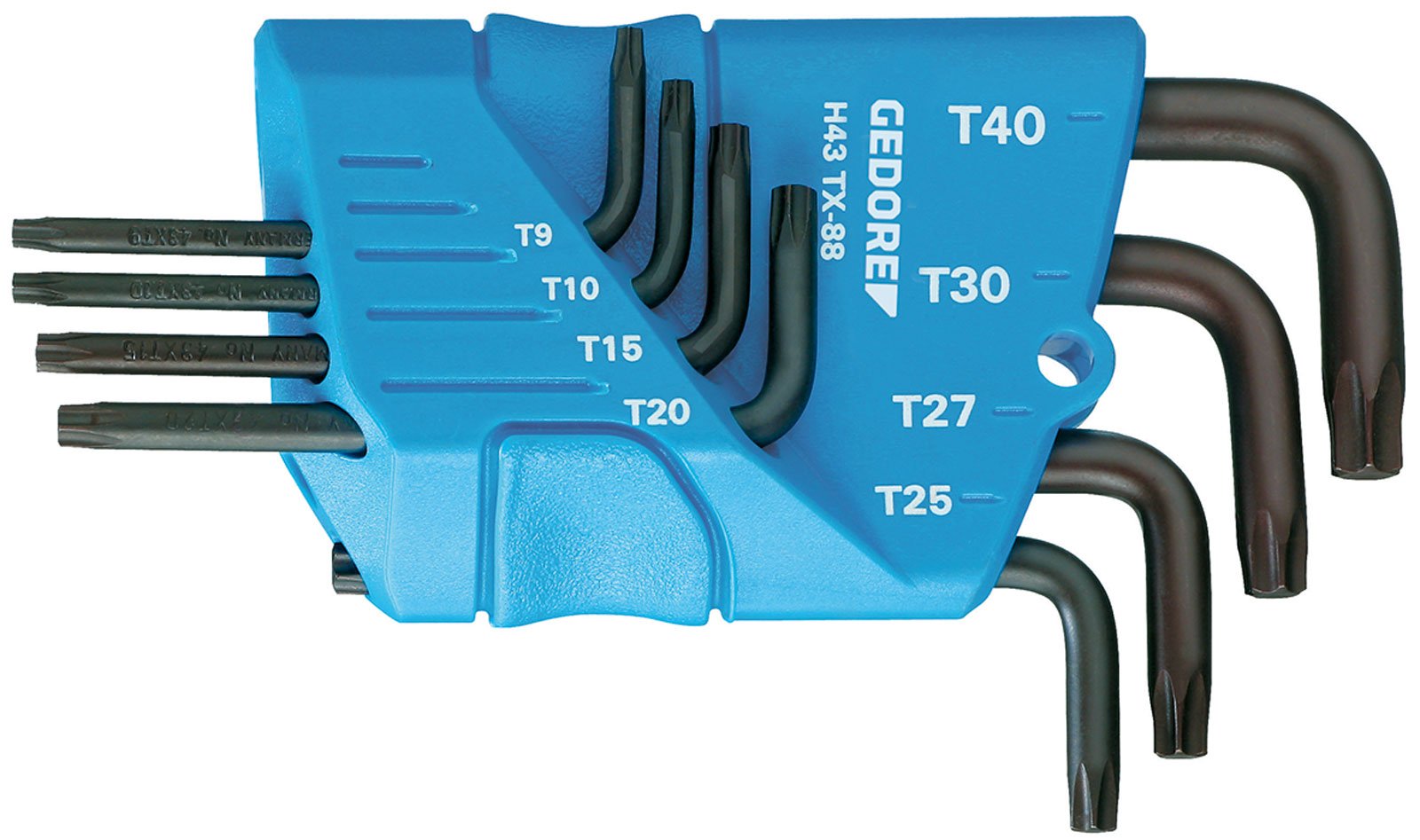 Gedore, Set di chiavi a brugola in supporto, 8 pz., H 43 TX-88